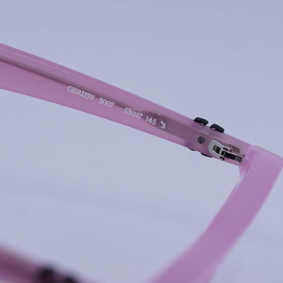 Off-White OERI13V JASPER 3007 Sunglasses Pink Geometric Frame, Grey Lenses main image 6
